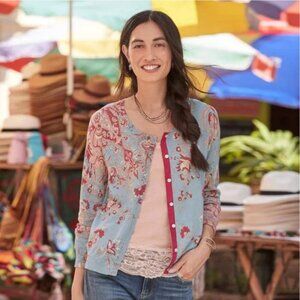 Sundance Eliza Bliss Paisley Floral Button Cardigan